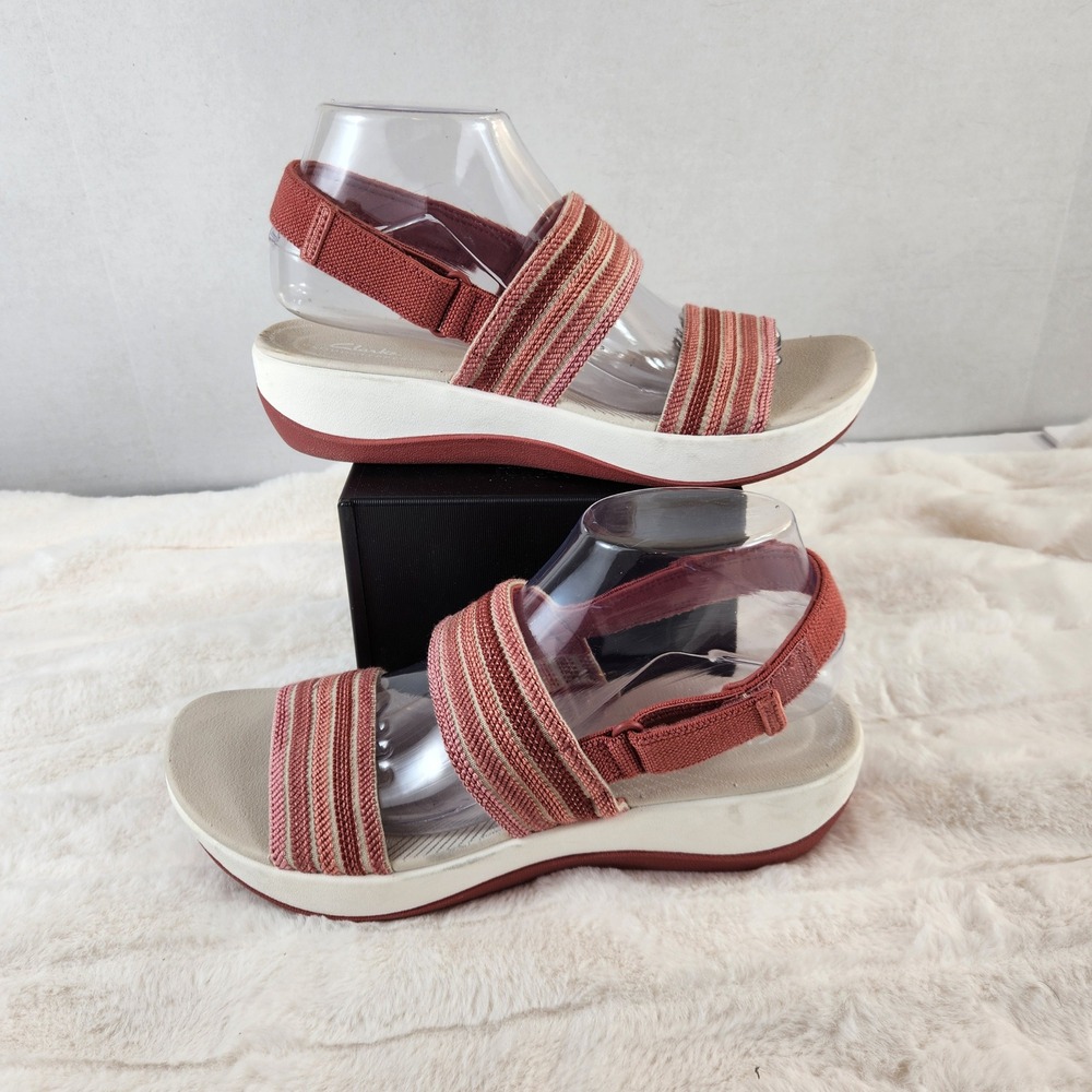 Clarks Cloudsteppers Arla‎ Stroll Combi Sandals Dusty Rose Womens 9.5 M Casual
